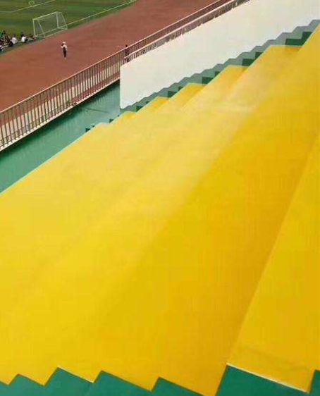 杨浦球场台阶翻新修补改造